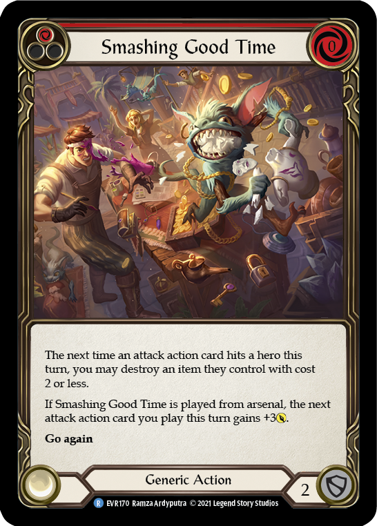 Smashing Good Time (Red) [EVR170] (Everfest)  1st Edition Rainbow Foil | Webway Games