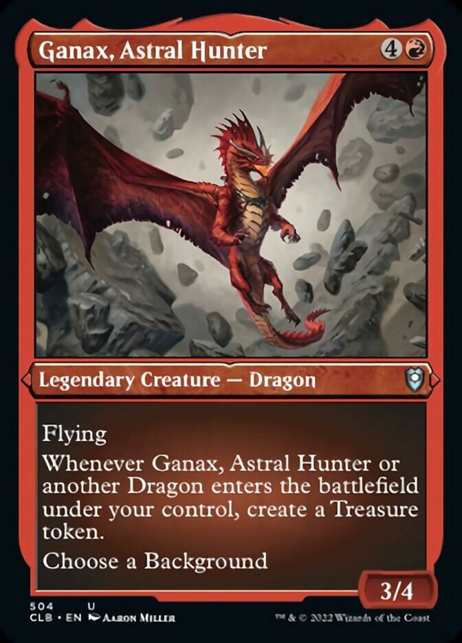 Ganax, Astral Hunter (Foil Etched) [Commander Legends: Battle for Baldur's Gate] | Webway Games