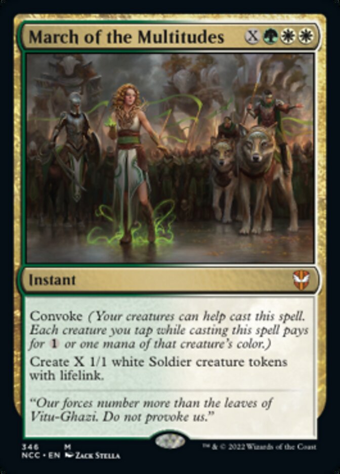 March of the Multitudes [Streets of New Capenna Commander] | Webway Games