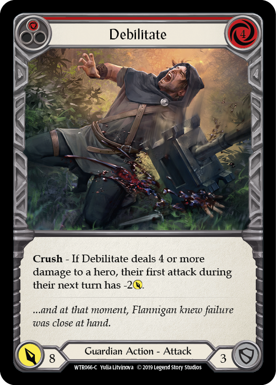 Debilitate (Red) [WTR066-C] Alpha Print Normal | Webway Games