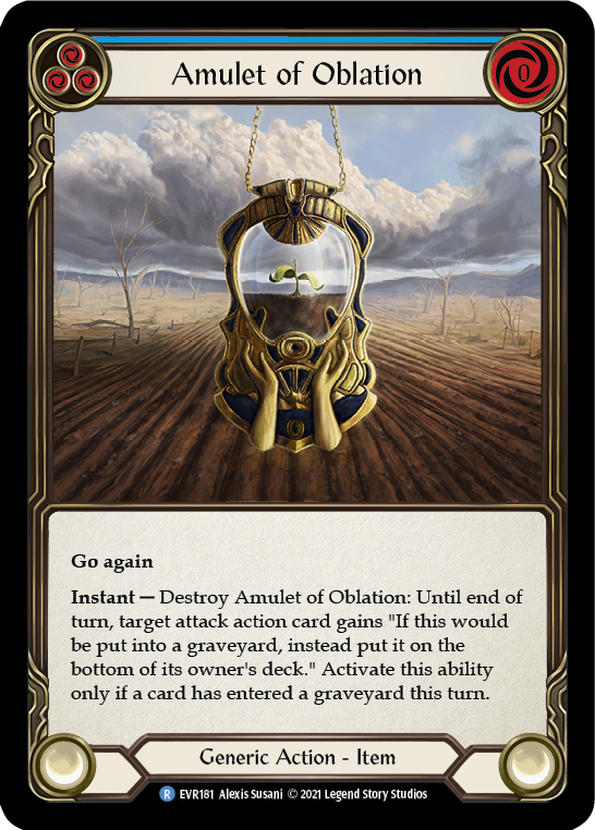 Amulet of Oblation [EVR181] (Everfest)  1st Edition Cold Foil | Webway Games