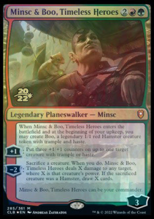 Minsc & Boo, Timeless Heroes [Commander Legends: Battle for Baldur's Gate Prerelease Promos] | Webway Games