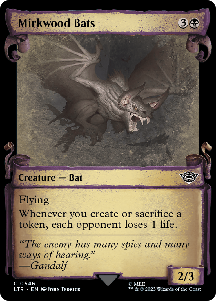 Mirkwood Bats [The Lord of the Rings: Tales of Middle-Earth Showcase Scrolls] | Webway Games