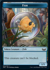 Fish // Spirit Double-sided Token [Streets of New Capenna Tokens] | Webway Games