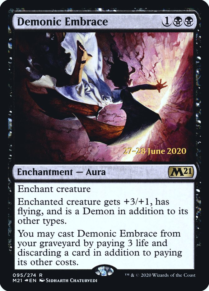 Demonic Embrace  [Core Set 2021 Prerelease Promos] | Webway Games