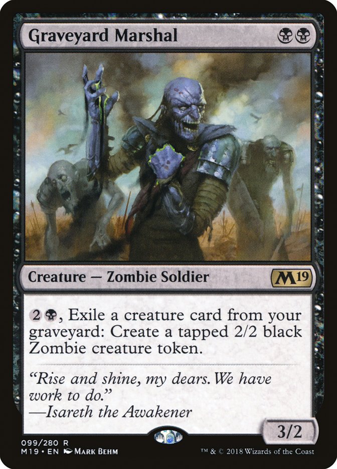 Graveyard Marshal [Core Set 2019] | Webway Games