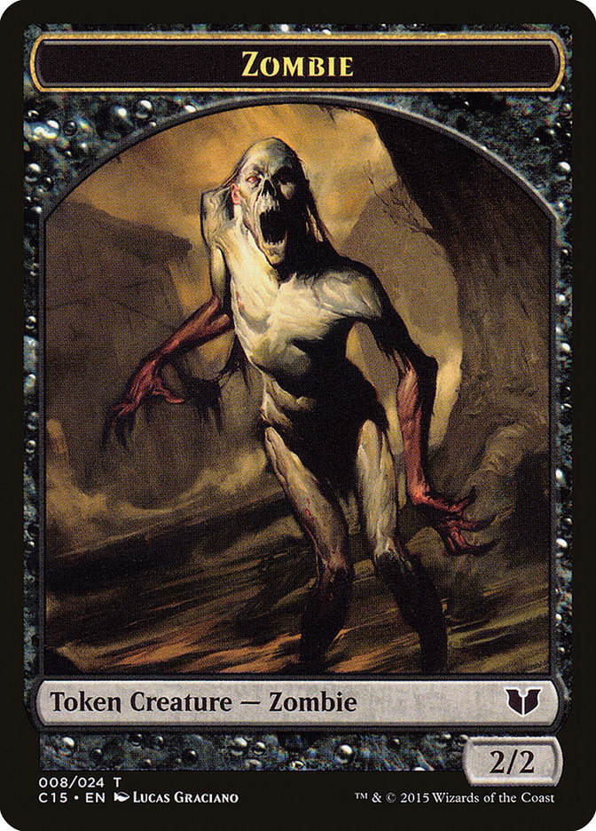 Wolf // Zombie Double-Sided Token [Commander 2015 Tokens] | Webway Games