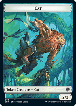 Saproling // Cat Double-Sided Token [Starter Commander Decks] | Webway Games
