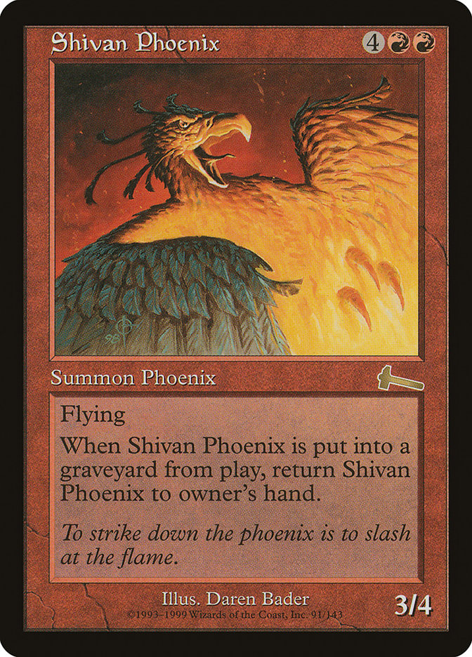 Shivan Phoenix [Urza's Legacy] | Webway Games