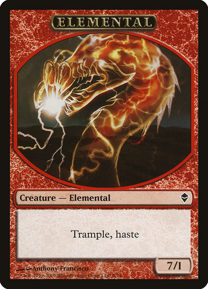 Elemental [Zendikar Tokens] | Webway Games