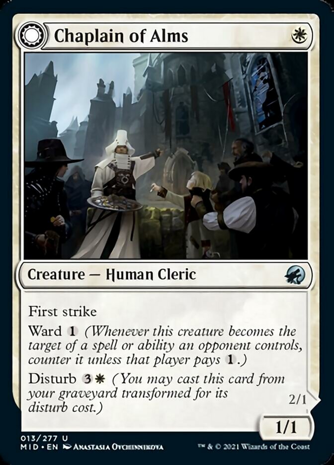 Chaplain of Alms // Chapel Shieldgeist [Innistrad: Midnight Hunt] | Webway Games
