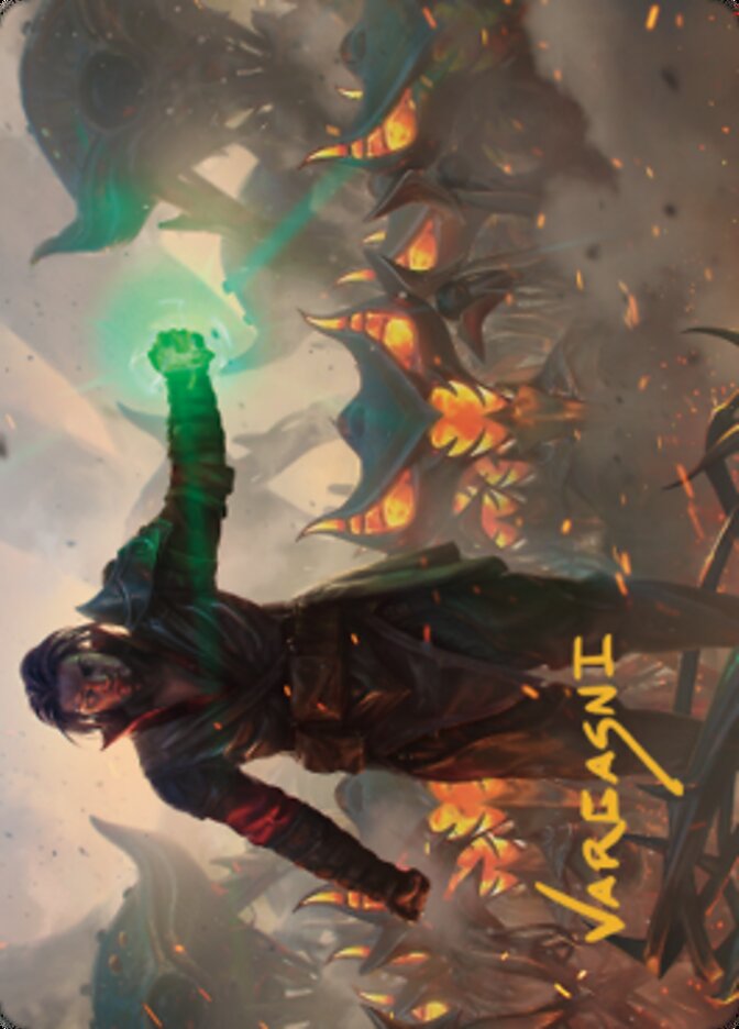 Mishra, Eminent One Art Card (Gold-Stamped Signature) [The Brothers' War Art Series] | Webway Games