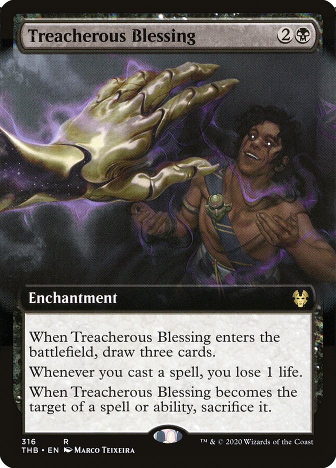 Treacherous Blessing (Extended Art) [Theros Beyond Death] | Webway Games