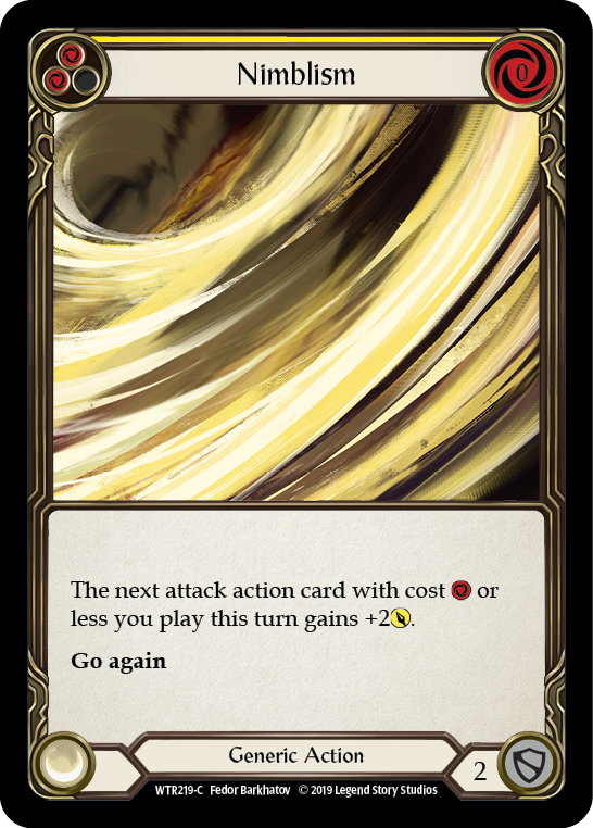 Nimblism (Yellow) [WTR219-C] Alpha Print Rainbow Foil | Webway Games