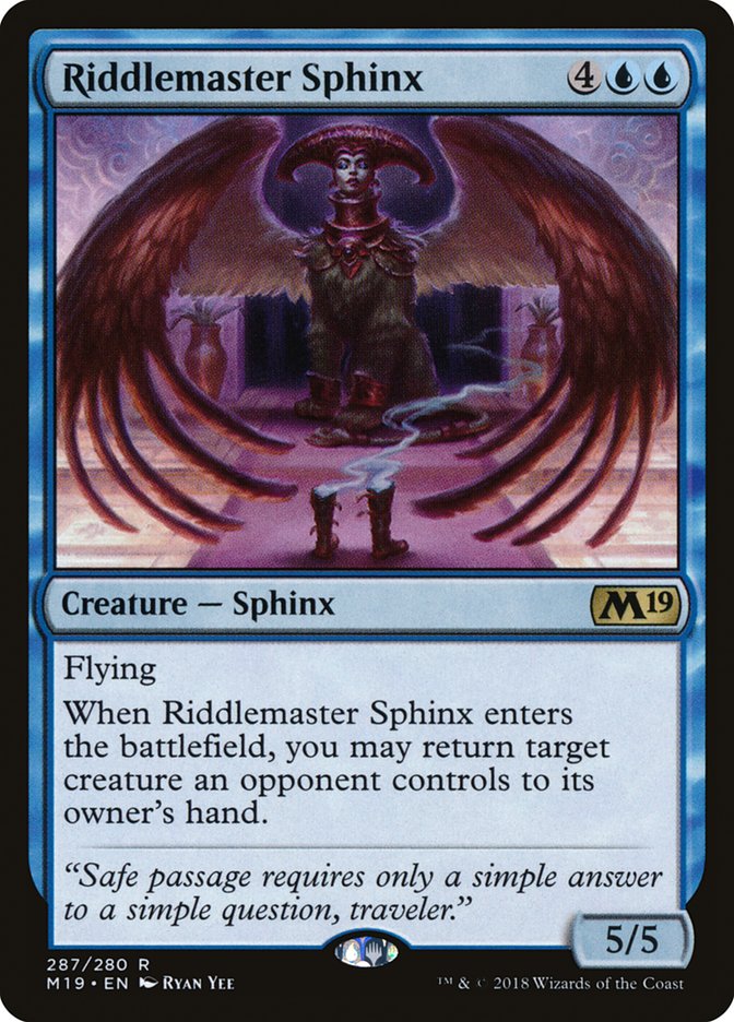 Riddlemaster Sphinx [Core Set 2019] | Webway Games