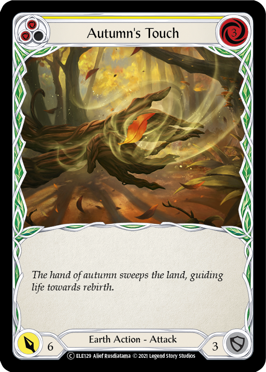 Autumn's Touch (Yellow) [U-ELE129] Unlimited Rainbow Foil | Webway Games