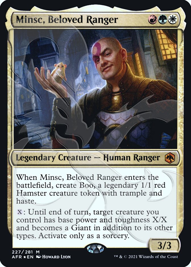 Minsc, Beloved Ranger (Ampersand Promo) [Dungeons & Dragons: Adventures in the Forgotten Realms Promos] | Webway Games