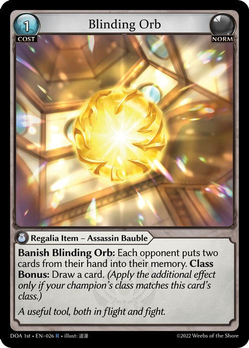 Blinding Orb (026) [Dawn of Ashes: 1st Edition] | Webway Games
