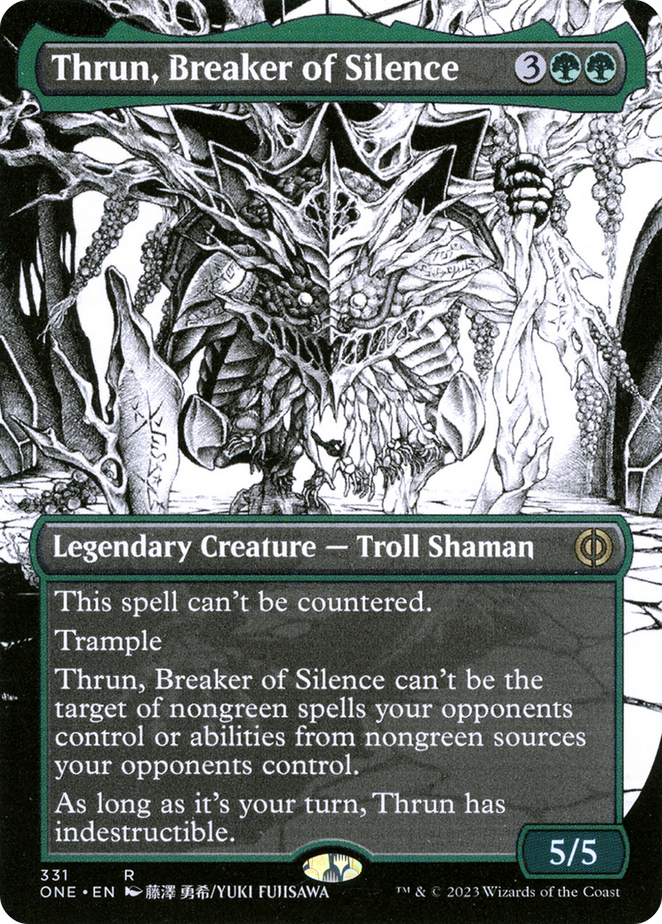 Thrun, Breaker of Silence (Borderless Manga) [Phyrexia: All Will Be One] | Webway Games