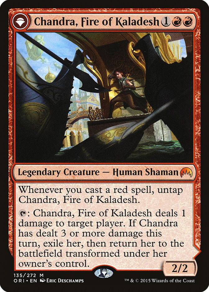 Chandra, Fire of Kaladesh // Chandra, Roaring Flame [Magic Origins] | Webway Games
