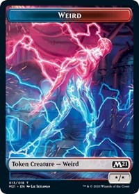 Weird // Zombie Double-sided Token [Core Set 2021 Tokens] | Webway Games