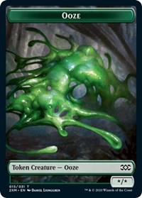Ooze // Wurm (029) Double-sided Token [Double Masters Tokens] | Webway Games