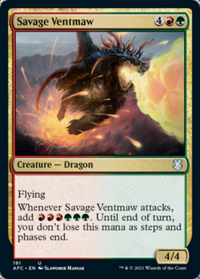 Savage Ventmaw [Dungeons & Dragons: Adventures in the Forgotten Realms Commander] | Webway Games