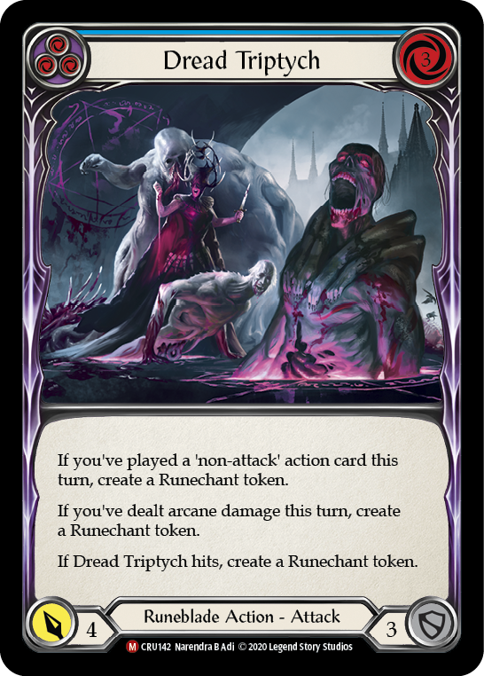 Dread Triptych [CRU142] 1st Edition Rainbow Foil | Webway Games