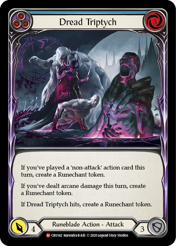 Dread Triptych [CRU142] 1st Edition Rainbow Foil