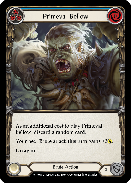 Primeval Bellow (Blue) [WTR037-C] Alpha Print Normal | Webway Games