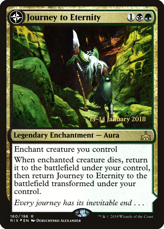 Journey to Eternity // Atzal, Cave of Eternity (Prerelease) [Rivals of Ixalan Prerelease Promos] | Webway Games