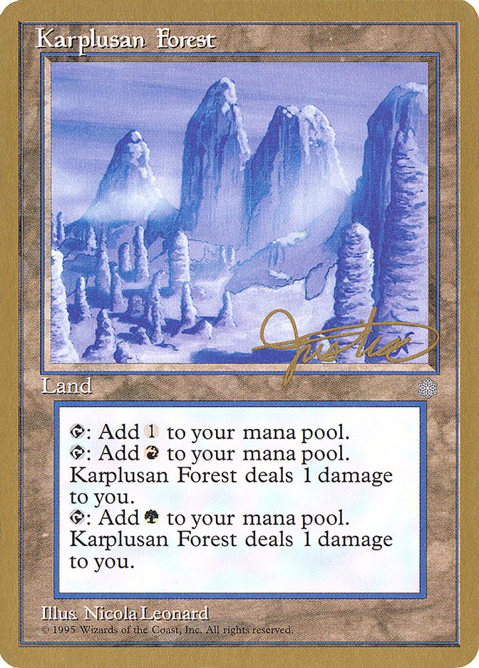 Karplusan Forest (Mark Justice) [Pro Tour Collector Set] | Webway Games