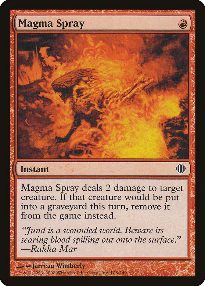 Magma Spray [Shards of Alara] | Webway Games