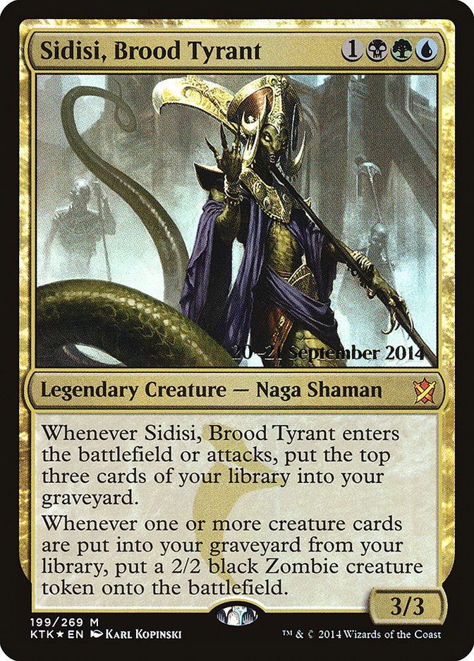 Sidisi, Brood Tyrant  (Prerelease) [Khans of Tarkir Prerelease Promos] | Webway Games