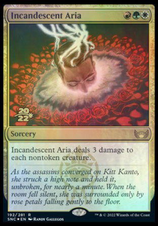 Incandescent Aria [Streets of New Capenna Prerelease Promos] | Webway Games