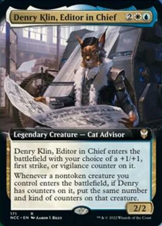 Denry Klin, Editor in Chief (Extended Art) [Streets of New Capenna Commander] | Webway Games