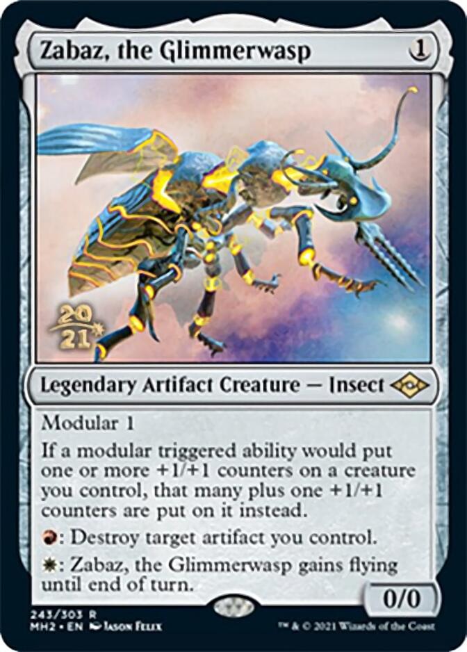 Zabaz, the Glimmerwasp [Modern Horizons 2 Prerelease Promos] | Webway Games