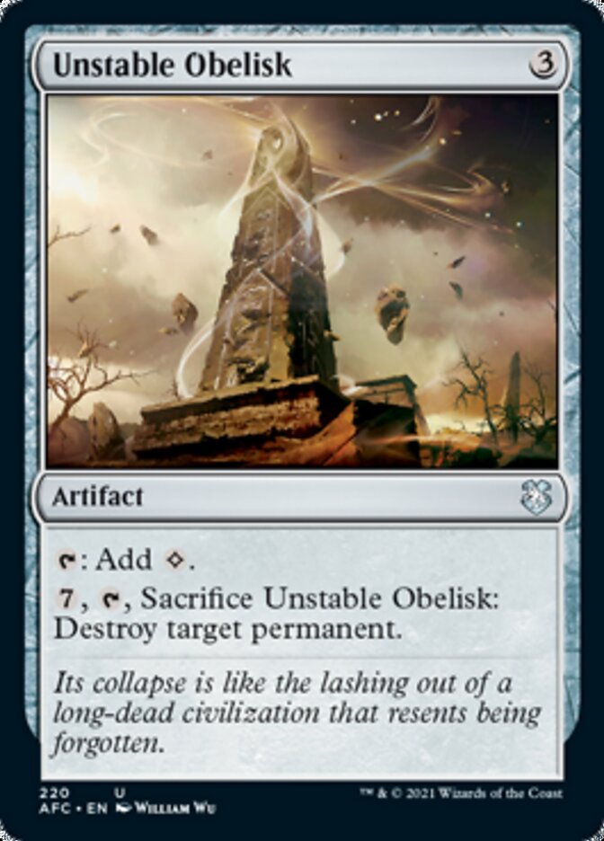 Unstable Obelisk [Dungeons & Dragons: Adventures in the Forgotten Realms Commander] | Webway Games