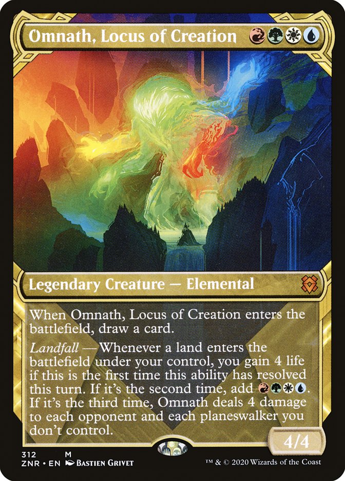 Omnath, Locus of Creation (Showcase) [Zendikar Rising] | Webway Games