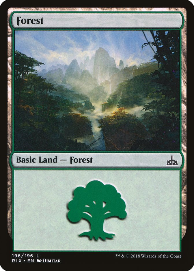 Forest (#196) [Rivals of Ixalan] | Webway Games