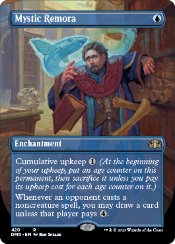 Mystic Remora (Borderless Alternate Art) [Dominaria Remastered] | Webway Games