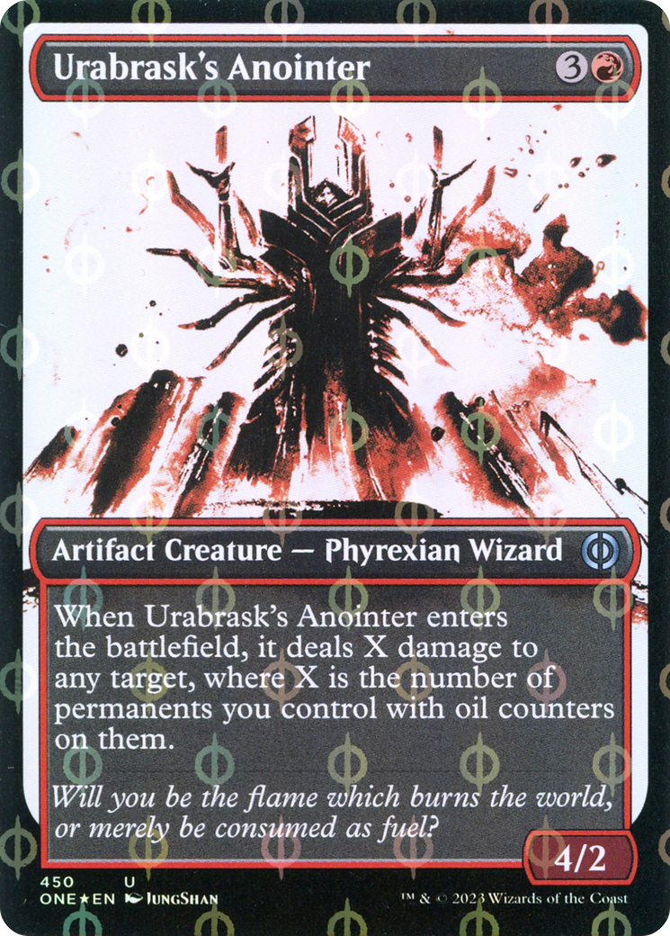 Urabrask's Anointer (Showcase Ichor Step-and-Compleat Foil) [Phyrexia: All Will Be One] | Webway Games