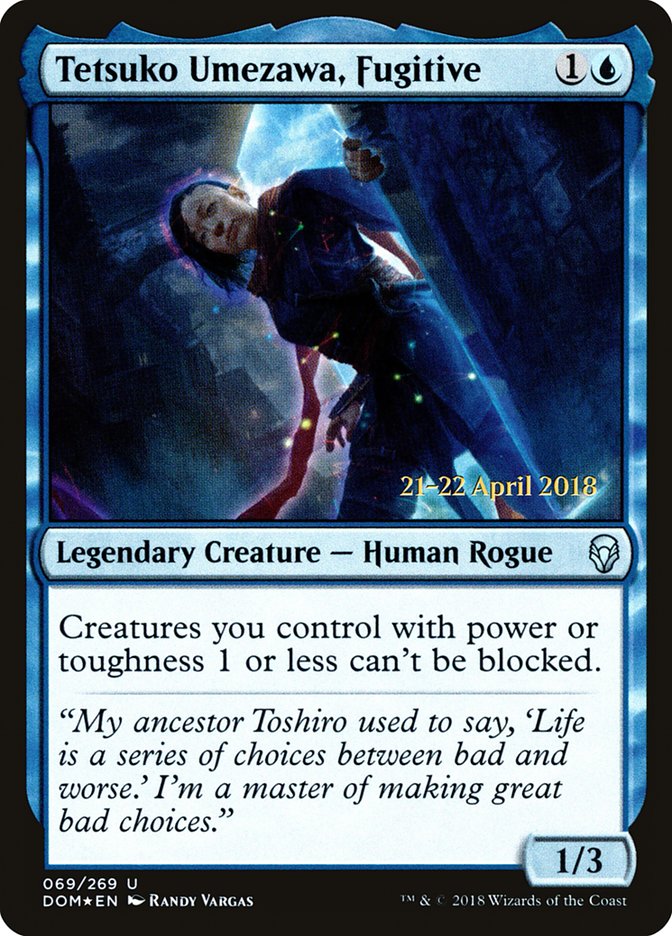 Tetsuko Umezawa, Fugitive  (Prerelease) [Dominaria Prerelease Promos] | Webway Games
