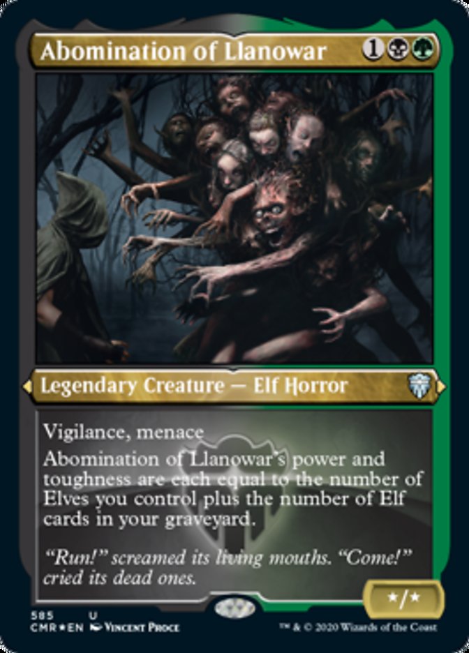 Abomination of Llanowar [Commander Legends Etched] | Webway Games