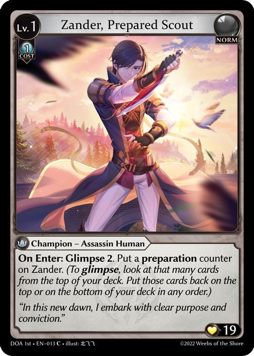 Zander, Prepared Scout (013) [Dawn of Ashes: 1st Edition] | Webway Games