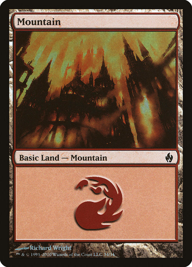Mountain (#34) [Premium Deck Series: Fire and Lightning] | Webway Games