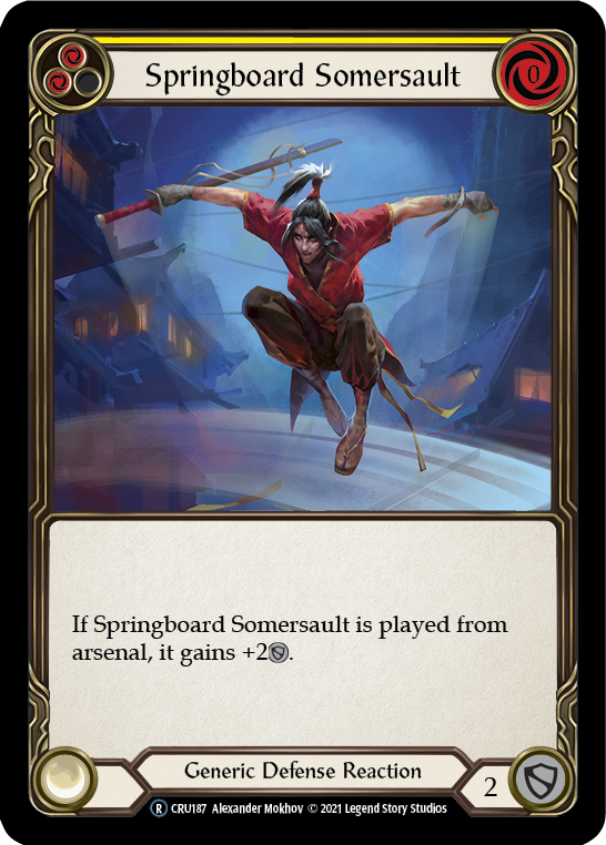 Springboard Somersault (Rainbow Foil) [CRU187-RF] Unlimited Rainbow Foil | Webway Games
