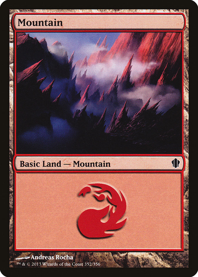 Mountain (#352) [Commander 2013] | Webway Games