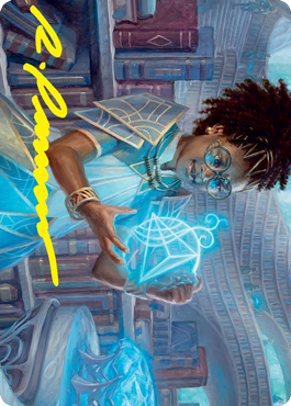Zimone, Quandrix Prodigy Art Card (Gold-Stamped Signature) [Strixhaven: School of Mages Art Series] | Webway Games