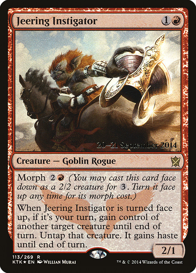 Jeering Instigator  (Prerelease) [Khans of Tarkir Prerelease Promos] | Webway Games